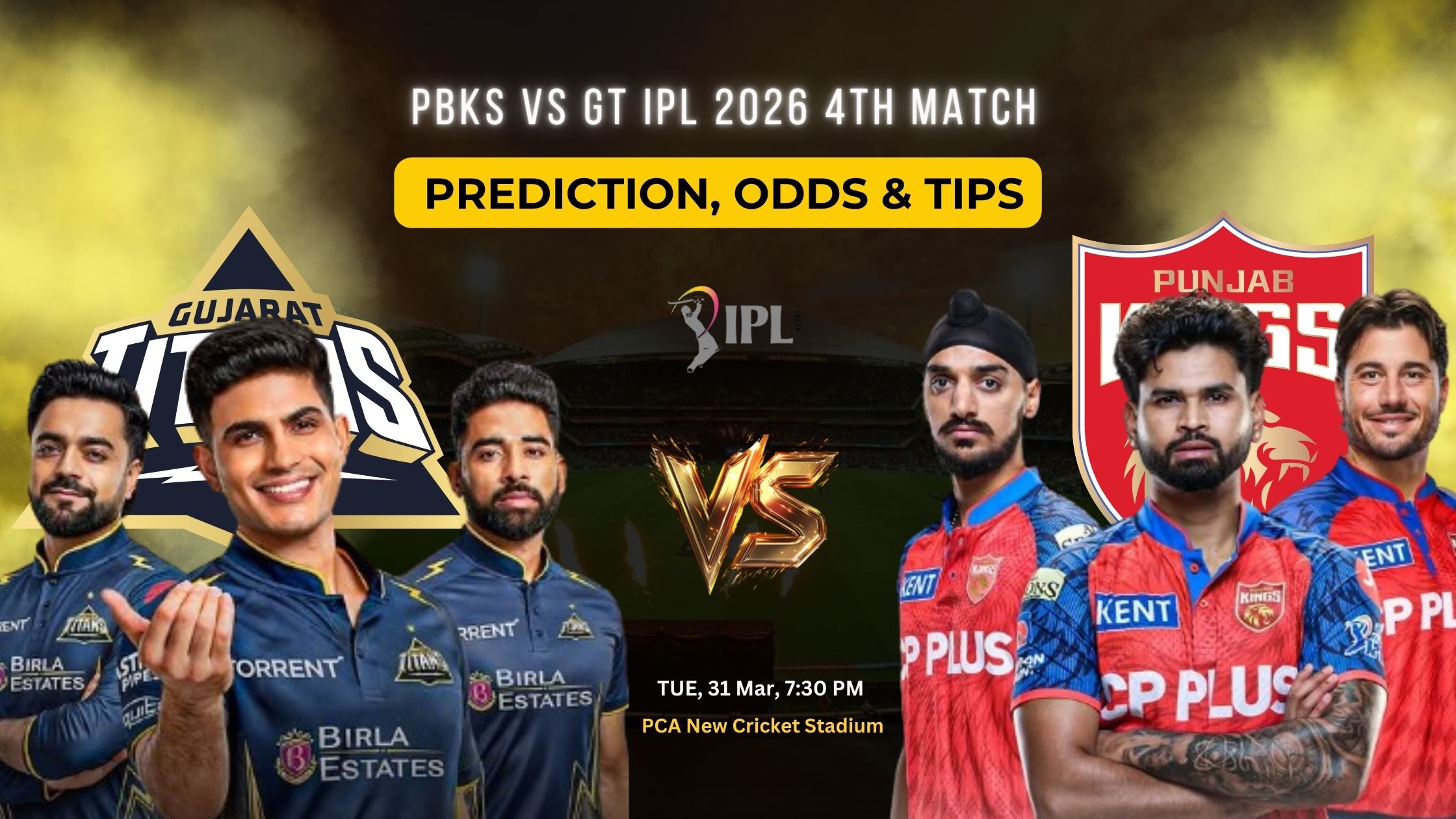 PBKS vs GT Match Prediction
