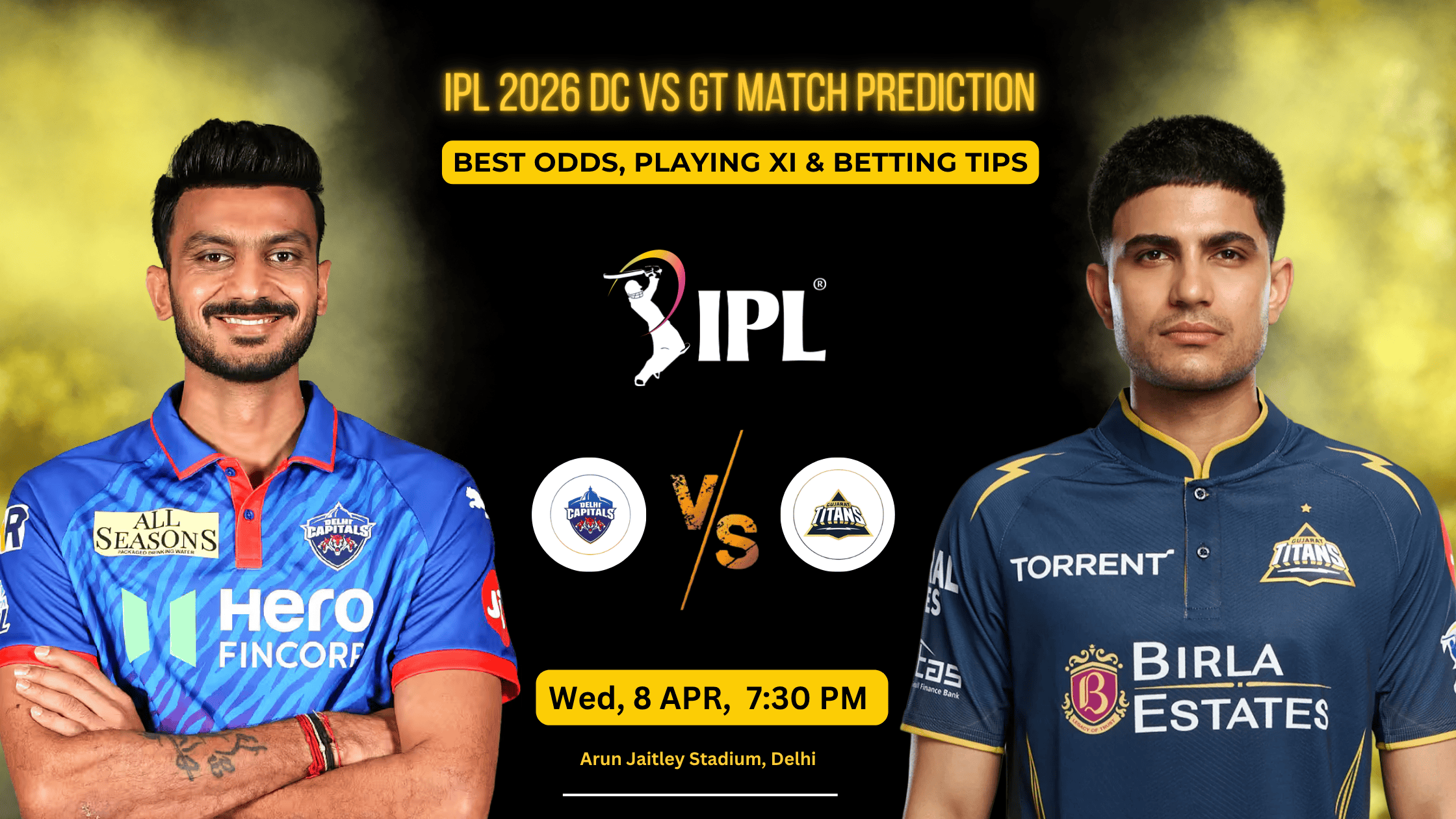 DC vs GT Match Prediction