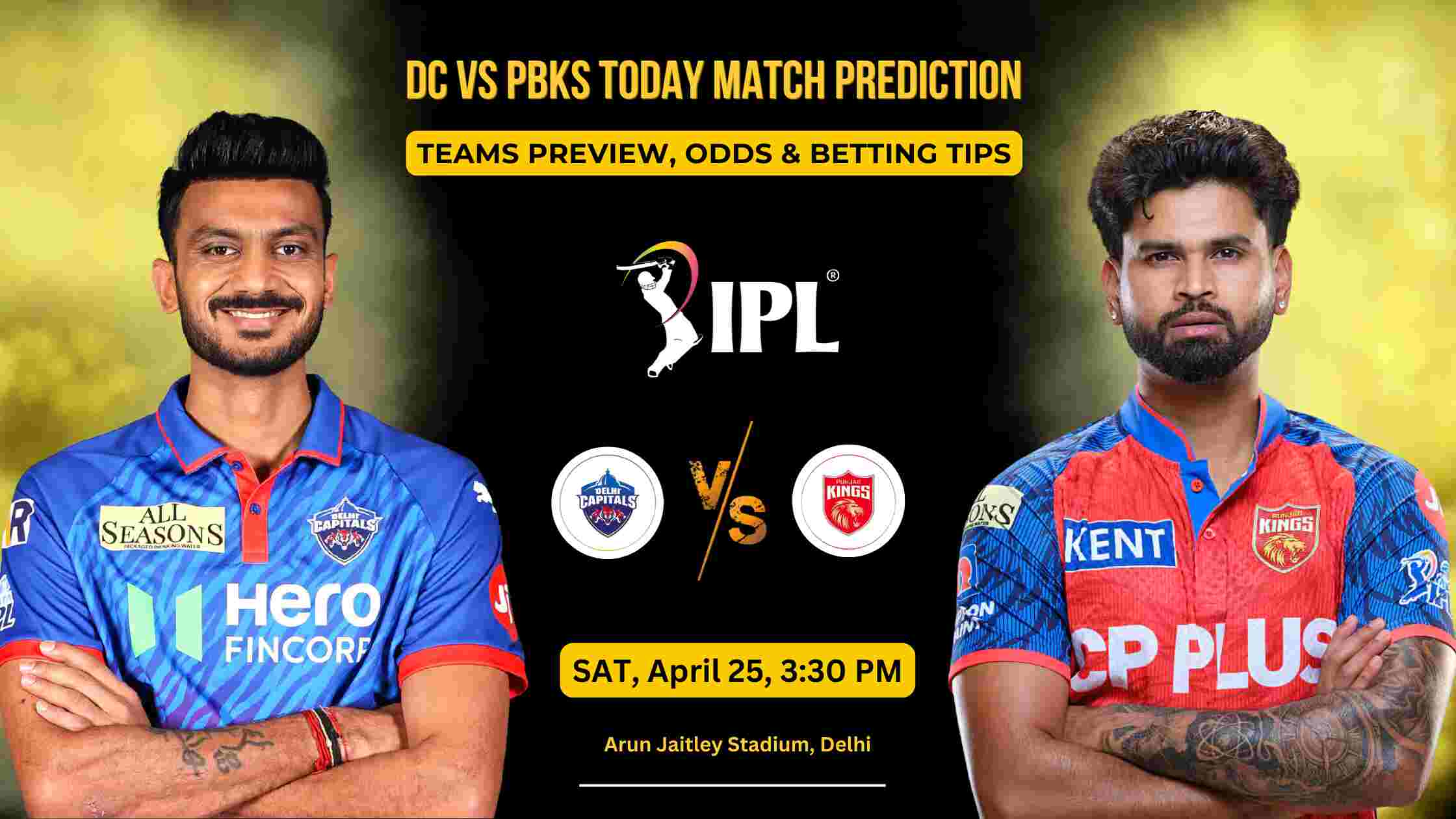 DC vs PBKS Today Match Prediction