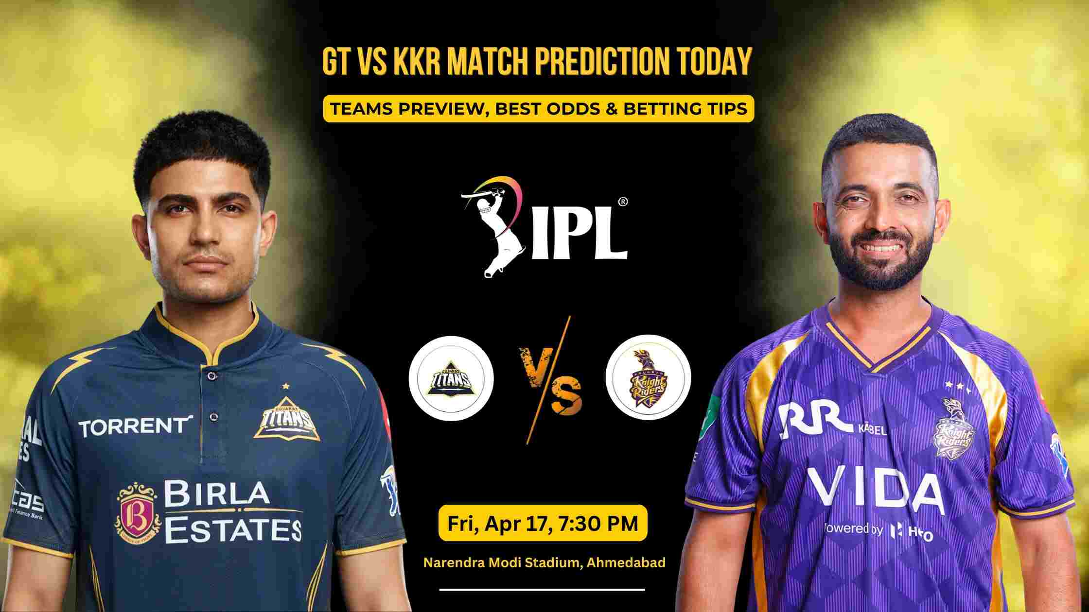 GT vs KKR Match Prediction