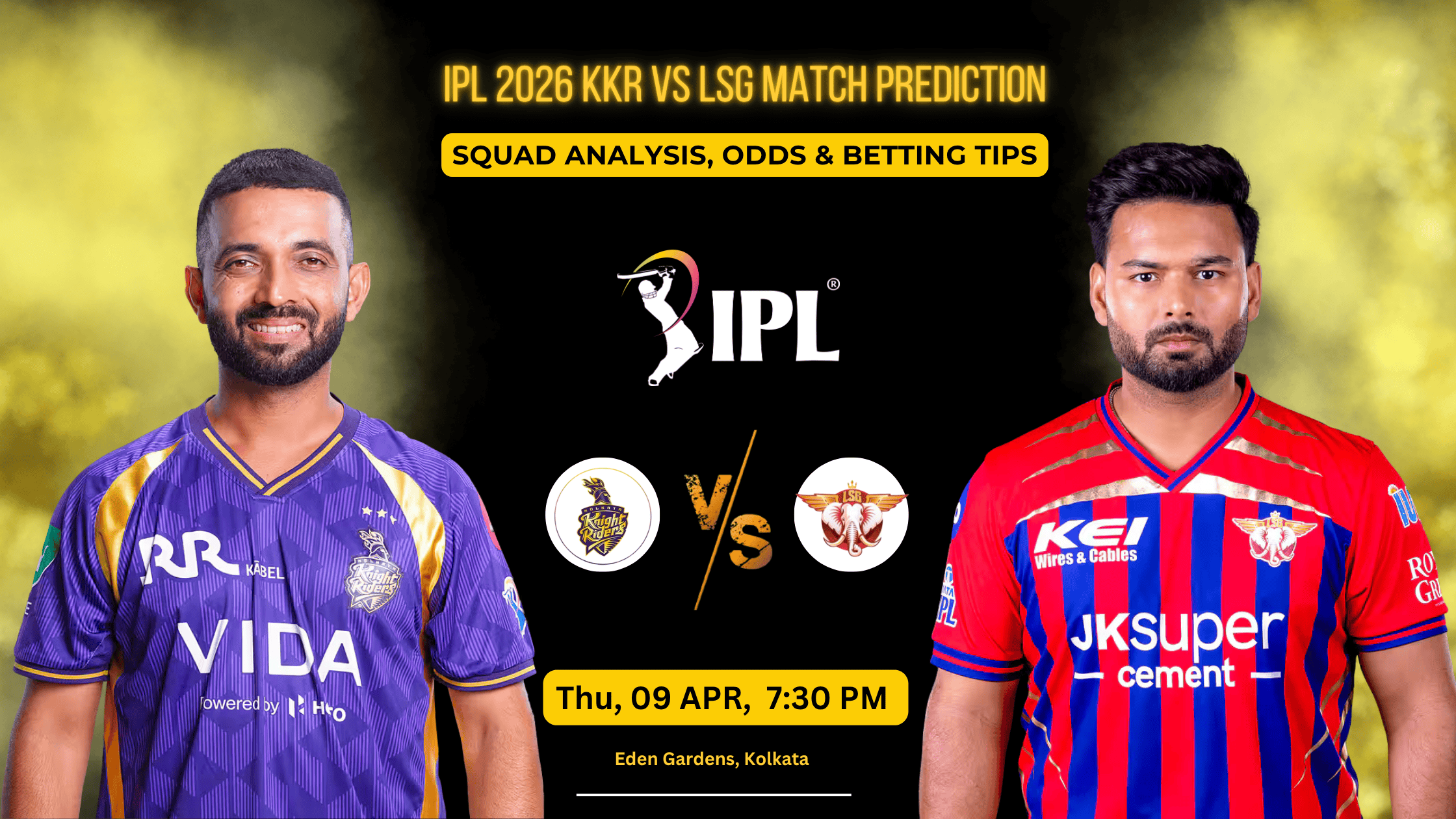 KKR vs LSG Match Prediction
