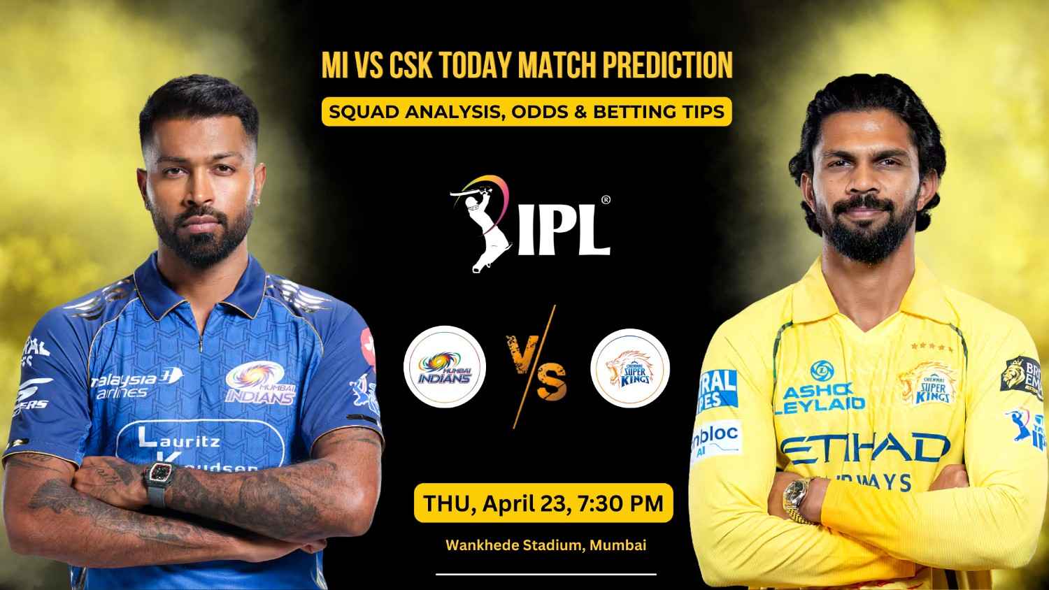 MI vs CSK Today Match Prediction